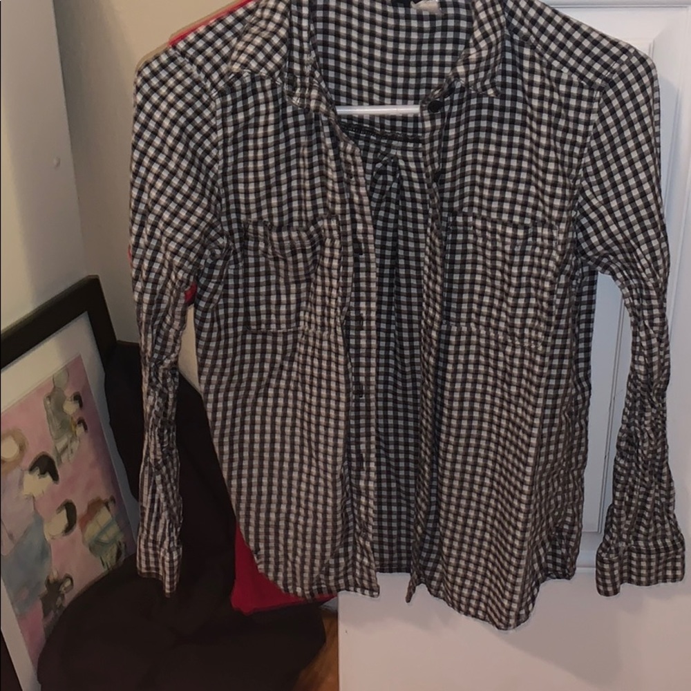 Black and white plaid H&M shirt